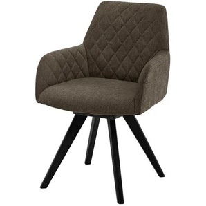 Dine + Mine Esszimmerstuhl Bristol 1 - braun - Materialmix - 61 cm - 88 cm - cm 66,5 | Möbel Kraft