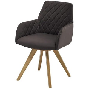 Dine + Mine Esszimmerstuhl Bristol 1 - braun - Materialmix - 61 cm - 88 cm - cm 66,5 | Möbel Kraft