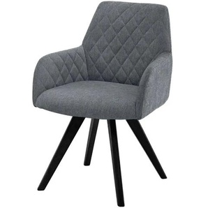 Dine + Mine Esszimmerstuhl  Bristol 1 ¦ grau ¦ Maße (cm): B: 61 H: 88 T: 66.5