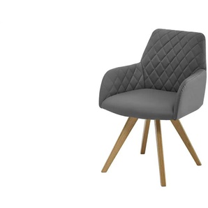 Dine + Mine Esszimmerstuhl  Bristol 1 ¦ grau ¦ Maße (cm): B: 61 H: 88 T: 66.5