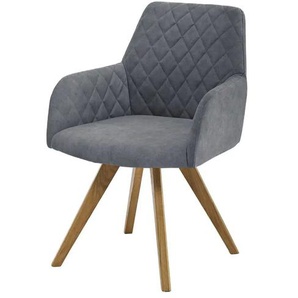 Dine + Mine Esszimmerstuhl Bristol 1 ¦ grau ¦ Maße (cm): B: 61 H: 88 T: 66.5