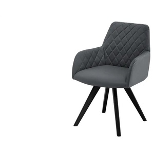 Dine + Mine Esszimmerstuhl  Bristol 1 ¦ grau ¦ Maße (cm): B: 61 H: 88 T: 66.5