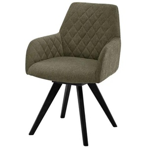 Dine + Mine Esszimmerstuhl Bristol 1 - grün - Materialmix - 61 cm - 88 cm - cm 66,5 | Möbel Kraft