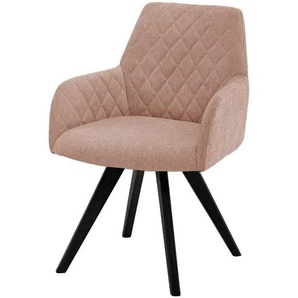 Dine + Mine Esszimmerstuhl Bristol 1 - rosa/pink - Materialmix - 61 cm - 88 cm - cm 66,5 | Möbel Kraft