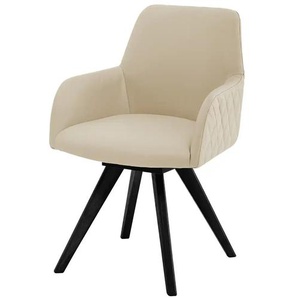 Dine + Mine Esszimmerstuhl Bristol 2 ¦ beige ¦ Maße (cm): B: 61 H: 88 T: 66.5