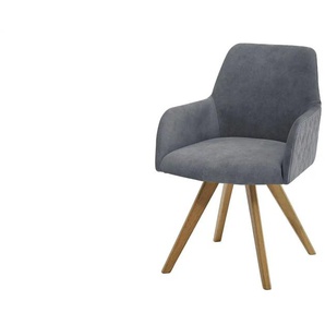 Dine + Mine Esszimmerstuhl  Bristol 2 ¦ grau ¦ Maße (cm): B: 61 H: 88 T: 66.5