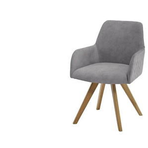 Dine + Mine Esszimmerstuhl Bristol 2 ¦ grau ¦ Maße (cm): B: 61 H: 88 T: 66.5