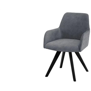 Dine + Mine Esszimmerstuhl  Bristol 2 ¦ grau ¦ Maße (cm): B: 61 H: 88 T: 66.5