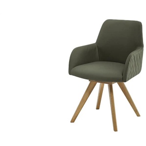 Dine + Mine Esszimmerstuhl  Bristol 2 ¦ grün ¦ Maße (cm): B: 61 H: 88 T: 66.5
