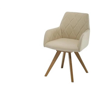 Woodford Esszimmerstuhl  Damask ¦ beige ¦ Maße (cm): B: 61 H: 88 T: 66.5