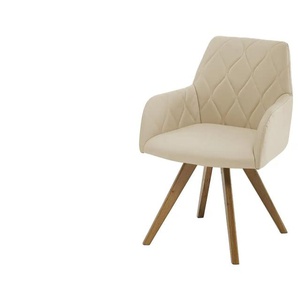 Woodford Esszimmerstuhl  Damask ¦ beige ¦ Maße (cm): B: 61 H: 88 T: 66.5