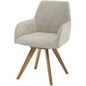 Woodford Esszimmerstuhl  Damask ¦ beige ¦ Maße (cm): B: 61 H: 88 T: 66.5