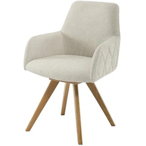 Woodford Esszimmerstuhl  Damask ¦ beige ¦ Maße (cm): B: 61 H: 88 T: 66.5