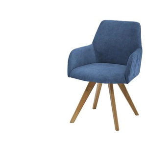 Woodford Esszimmerstuhl  Damask ¦ blau ¦ Maße (cm): B: 61 H: 88 T: 66.5