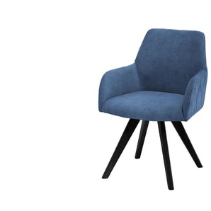 Woodford Esszimmerstuhl Damask ¦ blau ¦ Maße (cm): B: 61 H: 88 T: 66.5