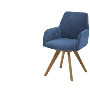 Woodford Esszimmerstuhl Damask - blau - Materialmix - 61 cm - 88 cm - cm 66,5 | Möbel Kraft