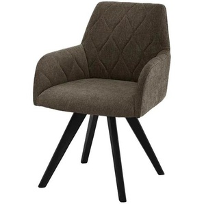 Woodford Esszimmerstuhl  Damask ¦ braun ¦ Maße (cm): B: 61 H: 88 T: 66.5