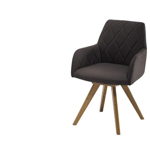 Woodford Esszimmerstuhl  Damask ¦ braun ¦ Maße (cm): B: 61 H: 88 T: 66.5