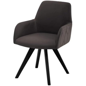 Woodford Esszimmerstuhl  Damask ¦ braun ¦ Maße (cm): B: 61 H: 88 T: 66.5