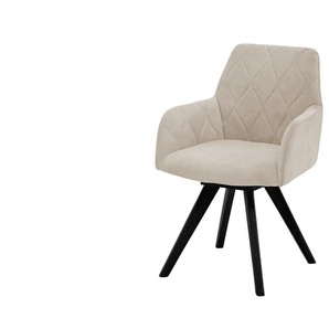 Woodford Esszimmerstuhl Damask ¦ creme ¦ Maße (cm): B: 61 H: 88 T: 66.5