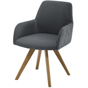 Woodford Esszimmerstuhl  Damask ¦ grau ¦ Maße (cm): B: 61 H: 88 T: 66.5