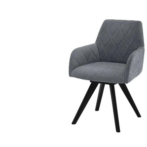 Woodford Esszimmerstuhl  Damask ¦ grau ¦ Maße (cm): B: 61 H: 88 T: 66.5