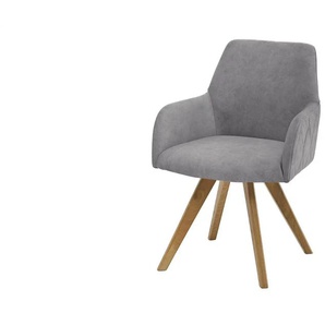 Woodford Esszimmerstuhl  Damask ¦ grau ¦ Maße (cm): B: 61 H: 88 T: 66.5