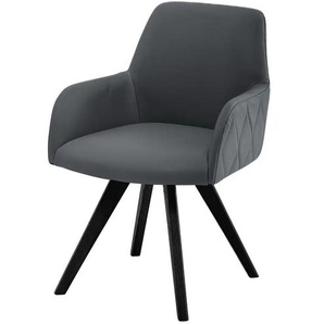 Woodford Esszimmerstuhl  Damask ¦ grau ¦ Maße (cm): B: 61 H: 88 T: 66.5