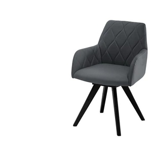 Woodford Esszimmerstuhl  Damask ¦ grau ¦ Maße (cm): B: 61 H: 88 T: 66.5