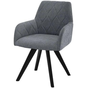 Woodford Esszimmerstuhl  Damask ¦ grau ¦ Maße (cm): B: 61 H: 88 T: 66.5