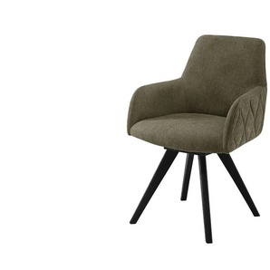 Woodford Esszimmerstuhl  Damask ¦ grün ¦ Maße (cm): B: 61 H: 88 T: 66.5