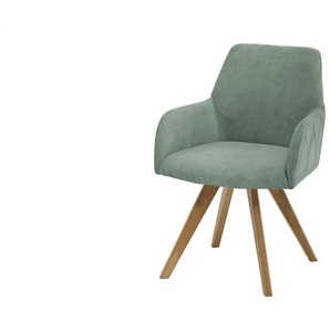 Woodford Esszimmerstuhl  Damask ¦ grün ¦ Maße (cm): B: 61 H: 88 T: 66.5