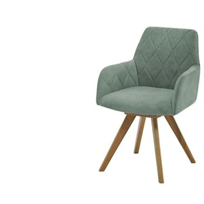 Woodford Esszimmerstuhl Damask - grün - Materialmix - 61 cm - 88 cm - cm 66,5 | Möbel Kraft