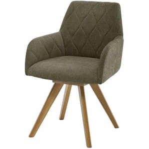 Woodford Esszimmerstuhl Damask - grün - Materialmix - 61 cm - 88 cm - cm 66,5 | Möbel Kraft