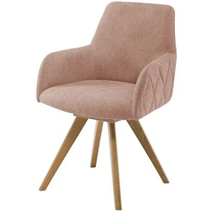 Woodford Esszimmerstuhl  Damask ¦ rosa/pink ¦ Maße (cm): B: 61 H: 88 T: 66.5