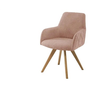 Woodford Esszimmerstuhl Damask - rosa/pink - Materialmix - 61 cm - 88 cm - cm 66,5 | Möbel Kraft