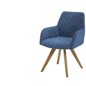 Woodford Esszimmerstuhl Delhi - blau - Materialmix - 61 cm - 88 cm - cm 66,5 | Möbel Kraft