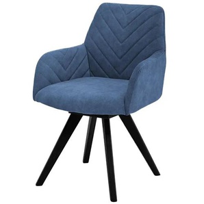 Woodford Esszimmerstuhl Delhi - blau - Materialmix - 61 cm - 88 cm - cm 66,5 | Möbel Kraft