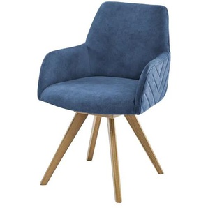 Woodford Esszimmerstuhl Delhi - blau - Materialmix - 61 cm - 88 cm - cm 66,5 | Möbel Kraft