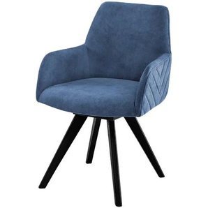 Woodford Esszimmerstuhl Delhi - blau - Materialmix - 61 cm - 88 cm - cm 66,5 | Möbel Kraft