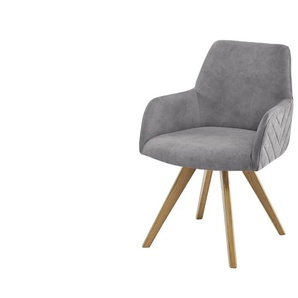 Woodford Esszimmerstuhl  Delhi ¦ grau ¦ Maße (cm): B: 61 H: 88 T: 66.5