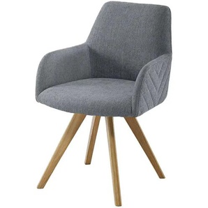 Woodford Esszimmerstuhl Delhi ¦ grau ¦ Maße (cm): B: 61 H: 88 T: 66.5