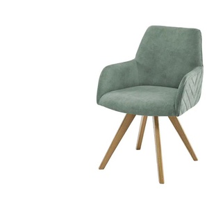 Woodford Esszimmerstuhl  Delhi ¦ grün ¦ Maße (cm): B: 61 H: 88 T: 66.5