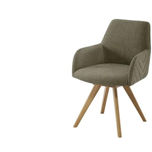 Woodford Esszimmerstuhl Delhi - grün - Materialmix - 61 cm - 88 cm - cm 66,5 | Möbel Kraft