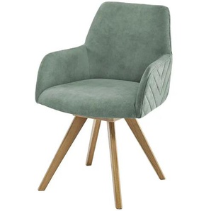 Woodford Esszimmerstuhl Delhi - grün - Materialmix - 61 cm - 88 cm - cm 66,5 | Möbel Kraft