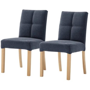 Woodford Esszimmerstuhl im 2er Set Mako - blau - Materialmix - 48 cm - 89 cm - cm 64,0 | Möbel Kraft