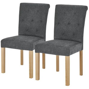 Woodford Esszimmerstuhl im 2er Set Messena - grau - Materialmix - 46 cm - 97 cm - cm 54,0 | Möbel Kraft