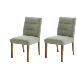 Woodford Esszimmerstuhl im 2er Set Tabby ¦ grün ¦ Maße (cm): B: 50 H: 91 T: 49.0