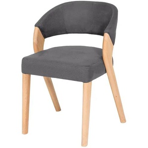 Woodford Esszimmerstuhl mit Design Gestell Marion - grau - Materialmix - 52 cm - 81 cm - cm 57,0 | Möbel Kraft