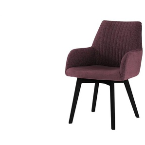 Woodford Esszimmerstuhl mit Massivholzgestell Menda ¦ rot ¦ Maße (cm): B: 59 H: 87 T: 61.0